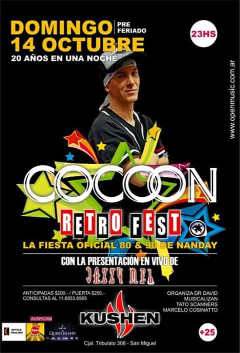 RETRO FEST COCOON EN KUSHEN - DOMIGO 14/10/2018 - SAN MIGUEL - BUENOS AIRES - 